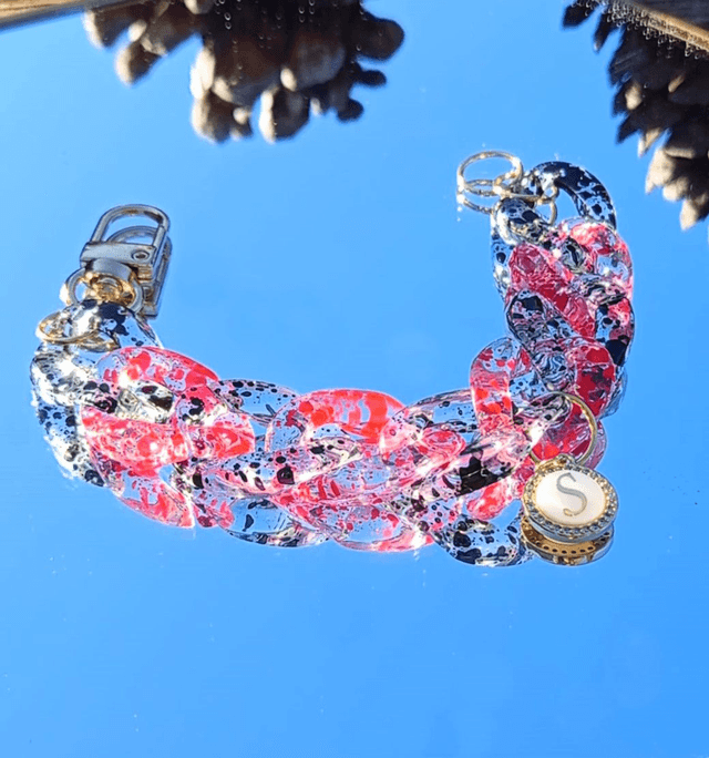 Bracelet gros maillons en acrylique Vishisht Shishtata
