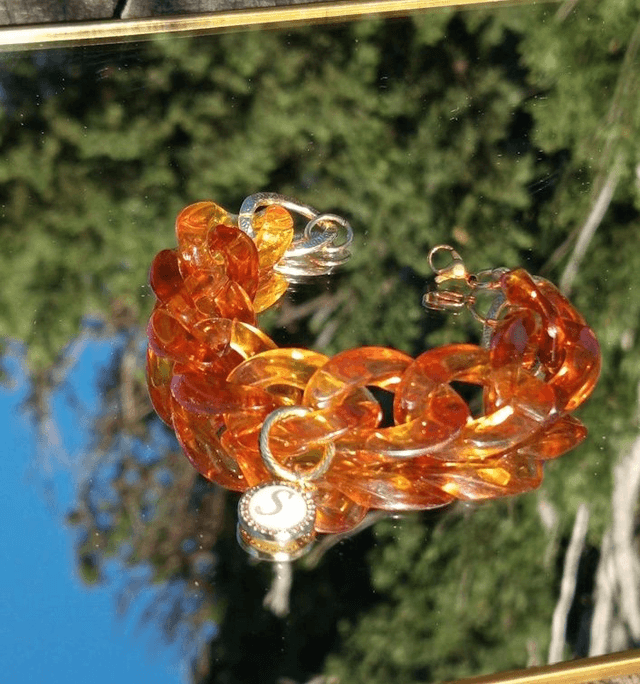Bracelet gros maillons en acrylique Bhoora