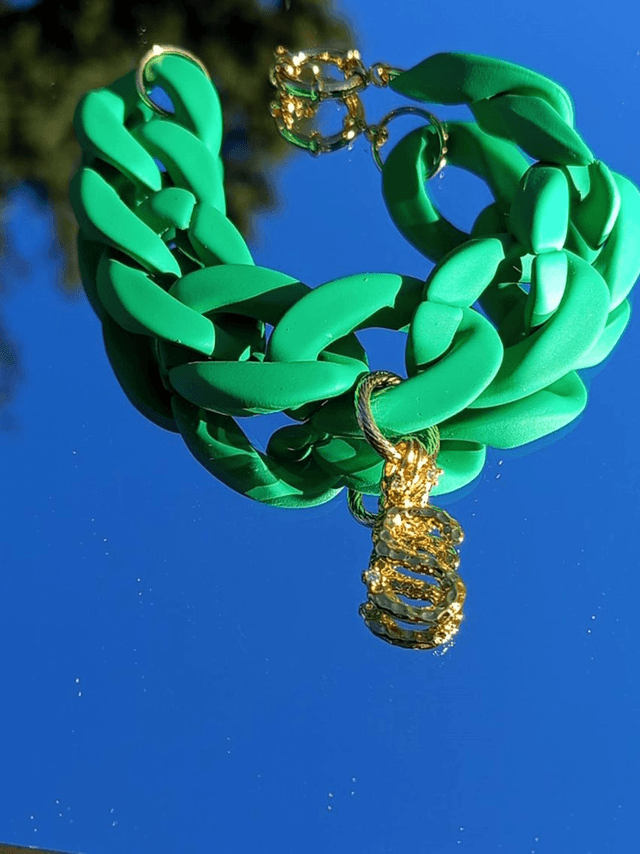 Bracelet gros maillons en acrylique Sajawat