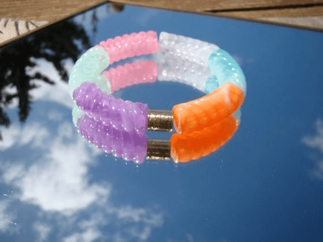 Bracelet perles tubes incurvées Chandra Indrahanush