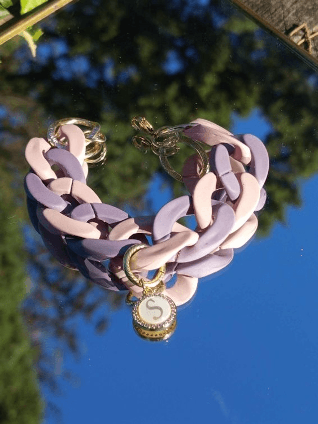 Bracelet gros maillons en acrylique Prya