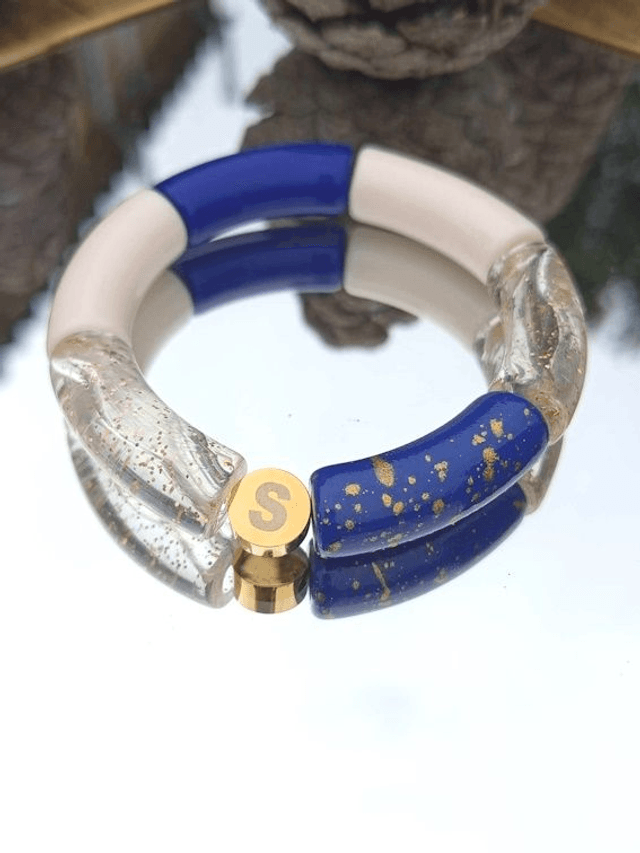 Bracelet perles tubes incurvées  Anjali Neelam
