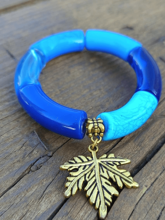 Duo de bracelet jonc perles tubes Neela