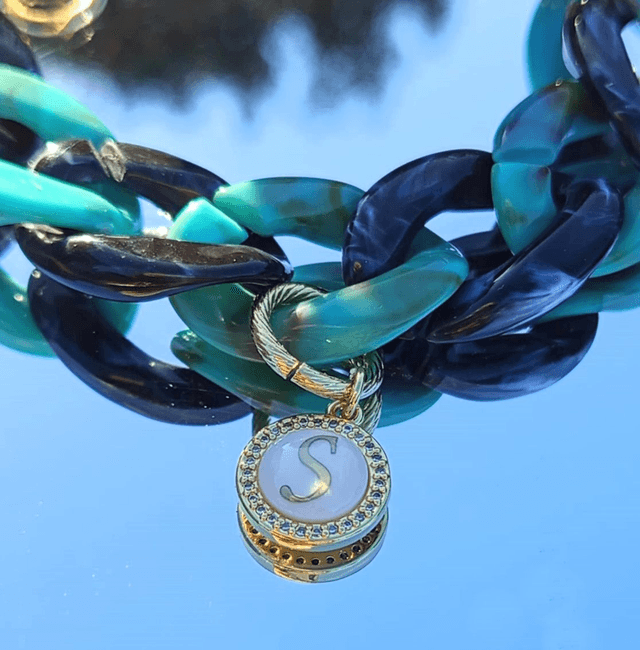 Bracelet gros maillons en acrylique Mairbal Tarkwaiz Chamak