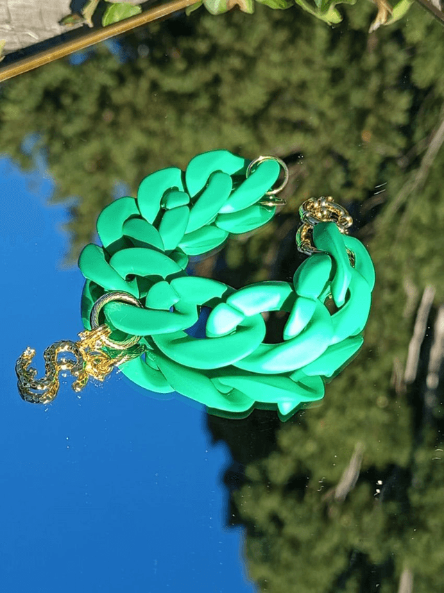 Bracelet gros maillons en acrylique Sajawat