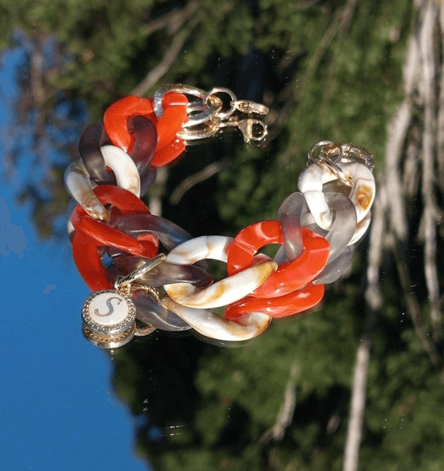 Bracelet gros maillons en acrylique Laality