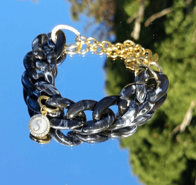 Bracelet gros maillons en acrylique Kaala