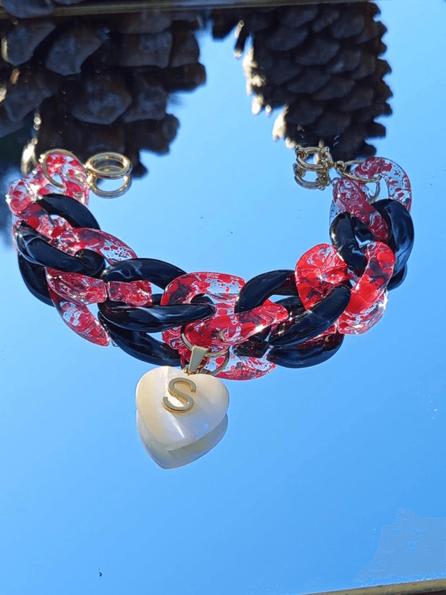Bracelet gros maillons en acrylique Dil ka Bandhan