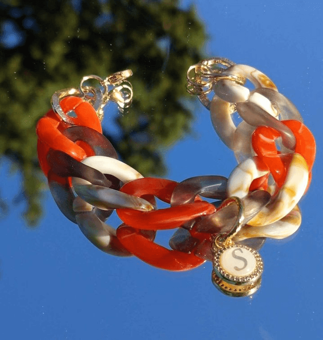 Bracelet gros maillons en acrylique Laality