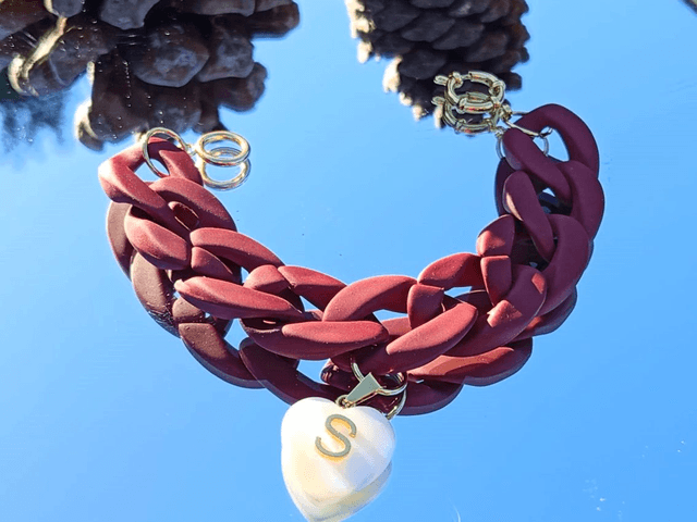 Bracelet gros maillons en acrylique Advitiya Chamak